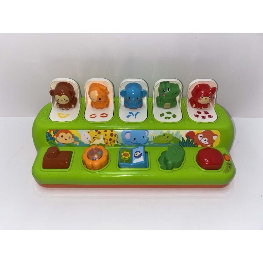 Duchong Interactive Pop-Up Animals Toy with‎ Music & Lights WORKS